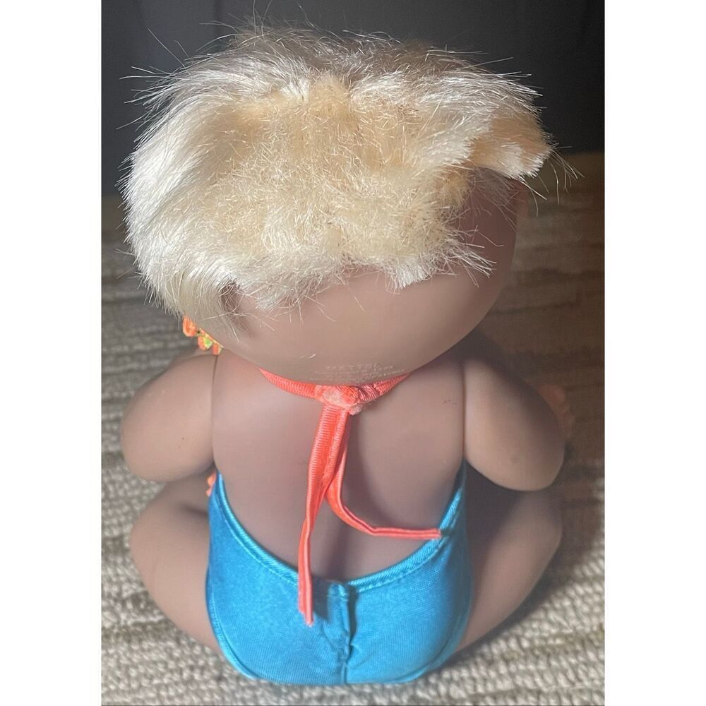 1988 Mattel Cabbage Patch Swimmer Baby Doll w/ swim mask - Picture 4 of 14